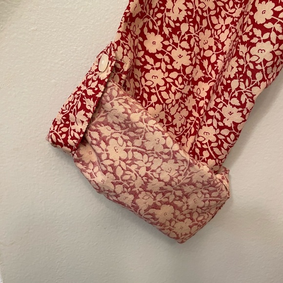 Lucky Brand Floral Print Cotton Button Down Shirt Size Small - Picture 5 of 7